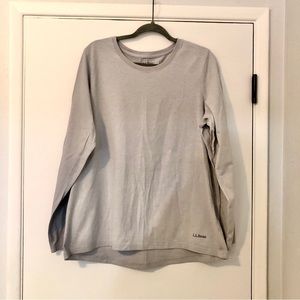 LL Bean No Fly Zone / Insect Shield Field Tee, Long-Sleeve, Shadow Grey Color